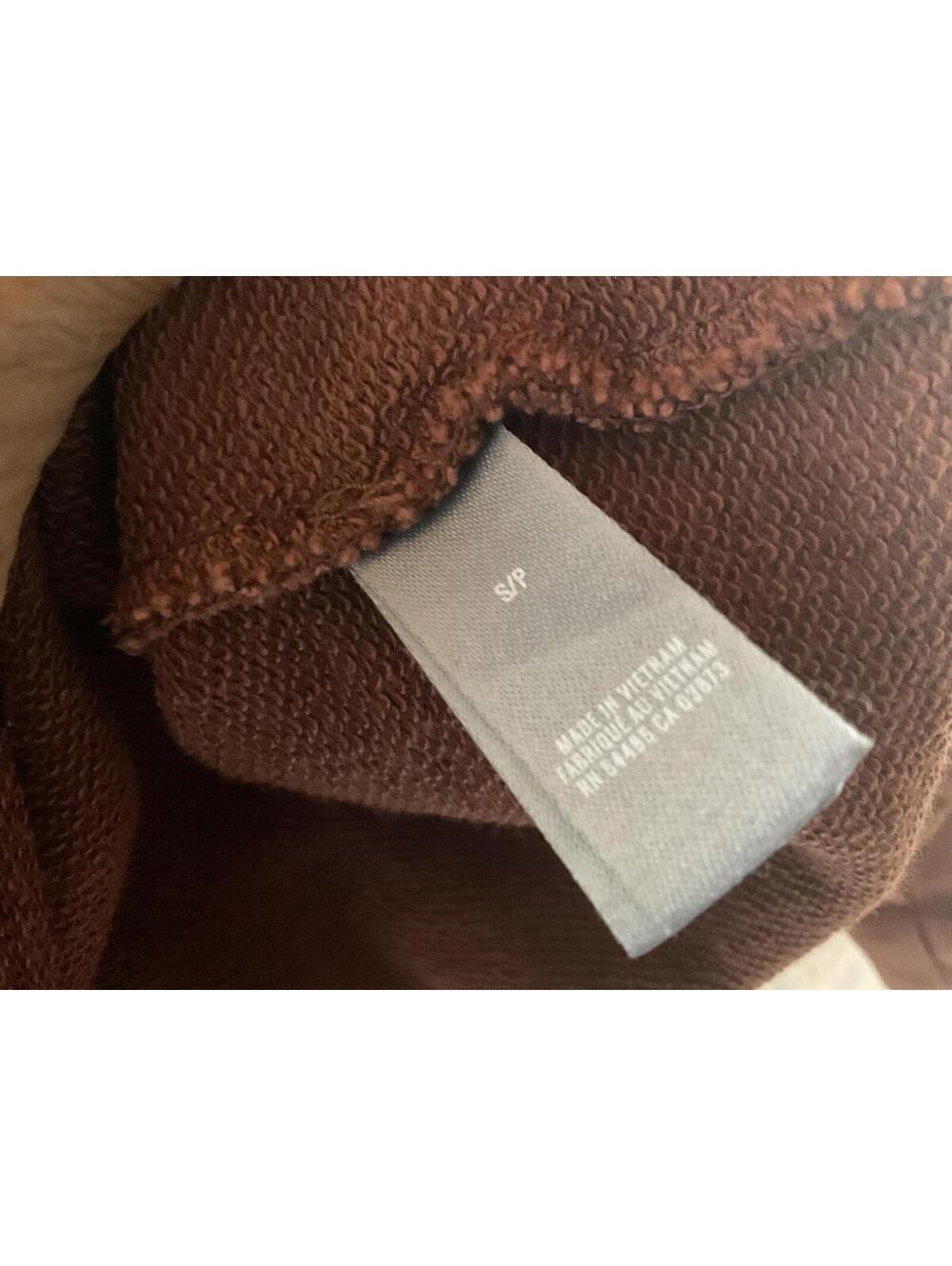 < Aerie Burnt Orange Boxy Cropped Sweatshirt Size Small > - Picture 3 of 4